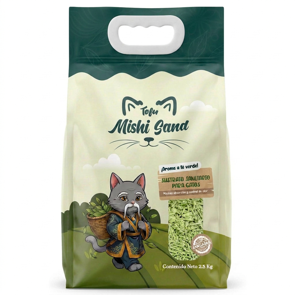 ARENA - TOFU MISHI SAND TÉ VERDE X 2.5KG